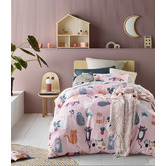 Happy Kids Miaow Glow in the Dark Quilt Cover Set