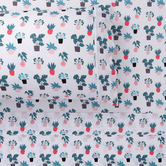 Happy Kids Plant Printed Microfibre Sheet Set