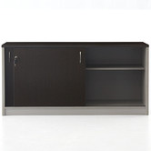 Cooper Furniture Buffet Sliding Door in Wenge / Silver