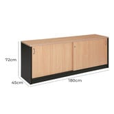 Cooper Furniture Rivers Sliding Door Storage Cabinet