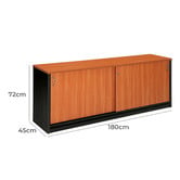 Cooper Furniture Rivers Sliding Door Storage Cabinet