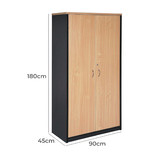 Cooper Furniture Stationary Cupboard Full Door Storage Cabinet