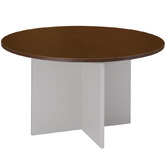 Cooper Furniture Meeting Table Top and Cross Base in Wenge / Silver