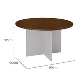 Cooper Furniture Meeting Table Top and Cross Base in Wenge / Silver