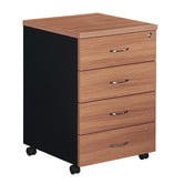 Cooper Furniture Mobile Pedestal with 4 Drawer