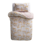 Kas Kas Kids Lazy Leopard Cotton Quilt Cover Set