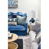Kas Sage Tailored Linen Cushion