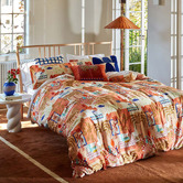 Kas Porto Cotton Sateen Quilt Cover Set