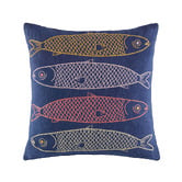 Kas Sardines Cotton Cushion