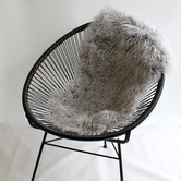 Accessorize Dove Grey Plush Mongolian Wool Rug