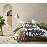 Accessorize Monstera Digital Printed Cotton Comforter Set