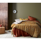 Accessorize Ochre Lisa Washed Cotton Quilt Cover Set