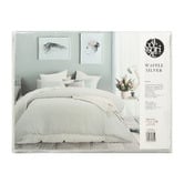 Accessorize Silver Waffle All Seasons Quilt Cover Set