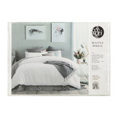 Accessorize White Waffle All Seasons Quilt Cover Set