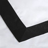 Accessorize White &amp; Black Deluxe Tailored Cotton Quilt Cover Set