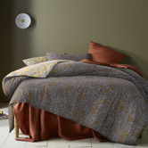 Accessorize Clove Washed Cotton Quilt Cover Set