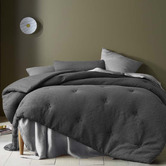 Accessorize Dark Grey Soho Waffle Comforter Set