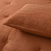Accessorize Tobacco Soho Waffle Comforter Set