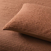 Accessorize Tobacco Soho Waffle Quilt Cover Set