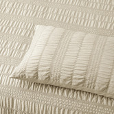 Accessorize Natural Seersucker Quilt Cover Set