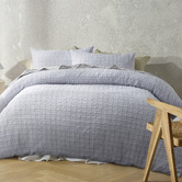 Accessorize Grey Augusta Quilt Cover Set