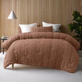 Accessorize Tobacco Seersucker Comforter Set