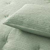 Accessorize Sage Soho Waffle Comforter Set