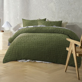 Accessorize Olive Augusta Quilt Cover Set