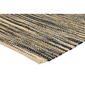 Lifestyle Floors Grey Malmo Stripy Jute Rug