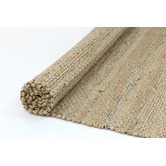 Lifestyle Floors Black Taj Basket Weave Jute Rug