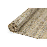 Lifestyle Floors Grey Taj Basket Weave Jute Rug