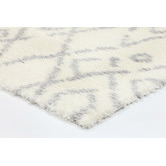 Lifestyle Floors White &amp; Grey Diamond Moro Rug