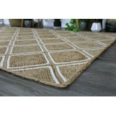 Lifestyle Floors Natural  Parquetry Weave Artisan Contemporary Rug