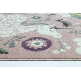Lifestyle Floors Pink Happy Kids Unicorn Rug