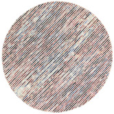 Lifestyle Floors Multi Coloured Skandi Wool-Blend Round Rug