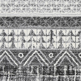 Lifestyle Floors Cream Mono Tribal Anthracite Rug