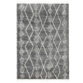 Lifestyle Floors Dark Grey Zara Tribal Kasper Rug
