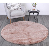 Lifestyle Floors Camel Eden Soft Shag Round Rug
