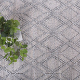 Lifestyle Floors Grey Diamond Flat Weave Wool-Blend Rug