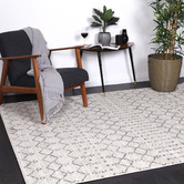 Lifestyle Floors Grey Delicate Modern Rug
