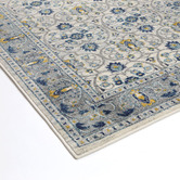 Lifestyle Floors Grey &amp; Navy Blue Delicate Oriental Rug