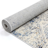 Lifestyle Floors Cream &amp; Navy Blue Expressions Ikat Rug
