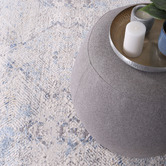 Lifestyle Floors Cream &amp; Navy Blue Expressions Ikat Rug