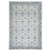 Lifestyle Floors Grey &amp; Navy Blue Delicate Oriental Rug