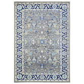 Lifestyle Floors Grey &amp; Navy Blue Delicate Oriental Rug