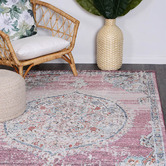 Lifestyle Floors Pink Amida Power-Loomed Rug