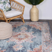 Lifestyle Floors Navy Jade Power-Loomed Rug