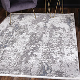 Lifestyle Floors Grey Cloud Abstract Rug