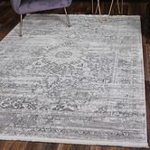 Lifestyle Floors Grey Skylar Oriental Rug