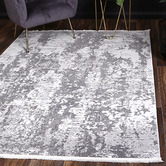 Lifestyle Floors Grey Ash Abstract Rug